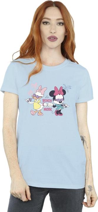 Actual product image Disney Womens/Ladies Minnie Daisy Beach Mode Cotton Boyfriend T-Shirt (M)
