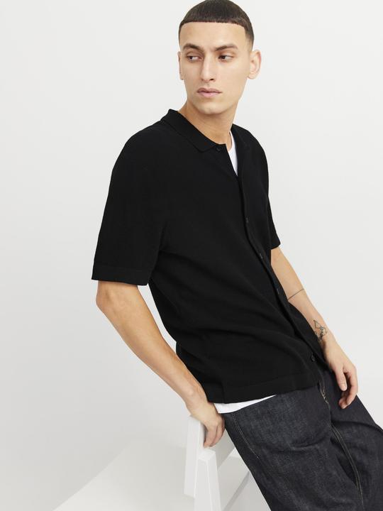 Produktbild Jack & Jones Jjeemil Knit Structure Shirt Ss Sn (M)