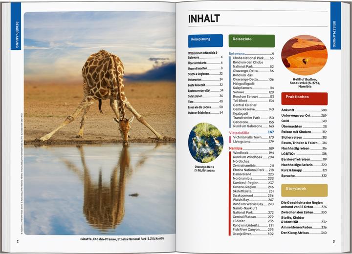 Immagine prodotto Reiseführer Namibia & Botswana (Tedesco, Regno di Sarh, Narina Exelby, Mary Fitzpatrick, 2024)