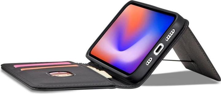 Actual product image Hurtel Magnet Card Case for iPhone 12 Pro Pouch Card Wallet Card Holder Black (Apple iPhone 12 Pro)