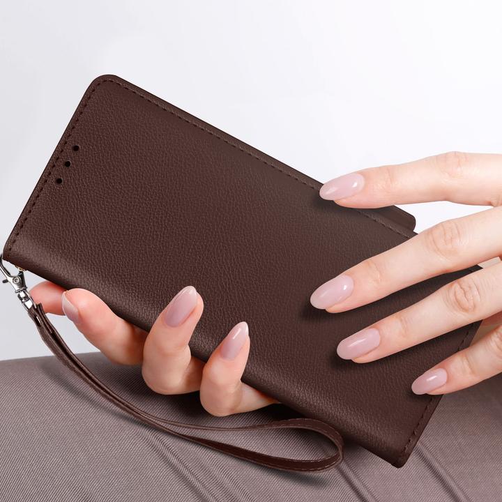 Actual product image Avizar Case for Galaxy Z Fold 6 Wallet holder with hand strap (Samsung Galaxy Z Fold6)