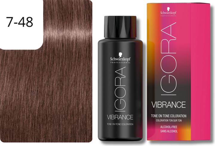 Immagine prodotto Schwarzkopf Professional IGORA Vibrance Hair Tint NUOVO (7-48 Biondo medio Beige Rosso Beige)