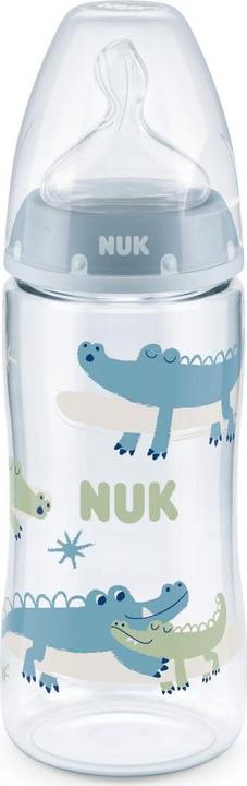 Produktbild NUK First Choice+ 3er-Flaschen-Set mit Temperature Control, 300ml, 0-6 Monate, beige, blau, weiss (300 ml)