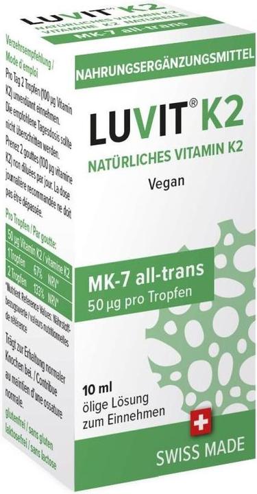 Image du produit Luvit K2 Vitamine naturelle gouttes (10 pièce(s), Gouttes, 44 g)