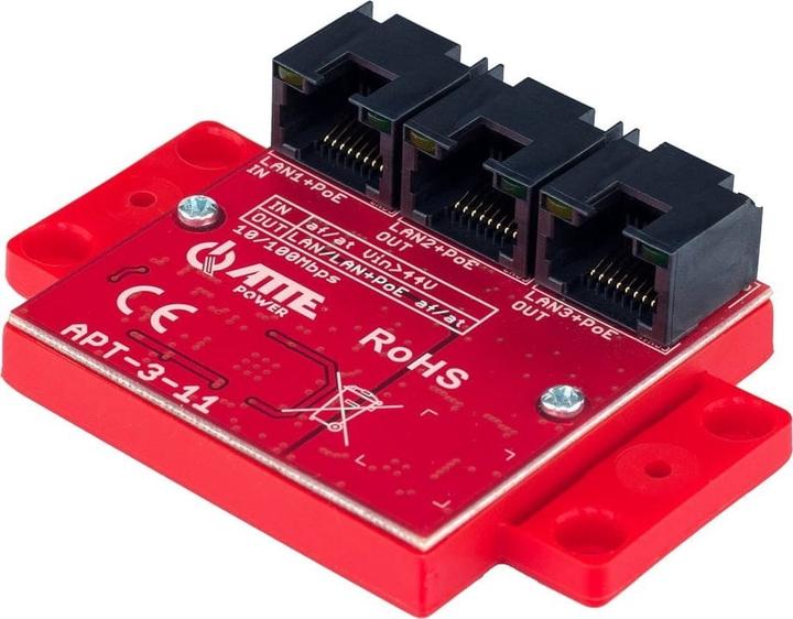 Produktbild Atte APT-3-11 PoE-Switch 3 Port 10/100Mbps Extender (3 Ports)