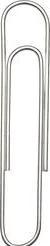 Produktbild Office Depot Büroklammern Rund 50 mm Silber Metall, Zink (100 x)