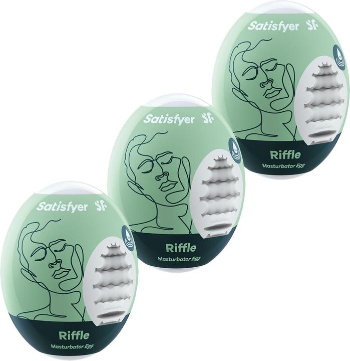 Actual product image Satisfyer Masturbator Egg Set - Riffle - 3 pcs