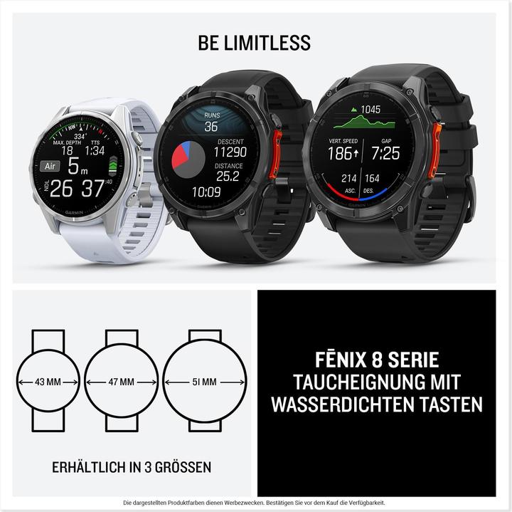 Actual product image Garmin fenix 8 (43 mm)