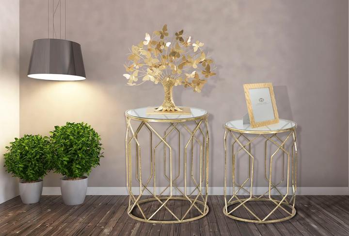 Actual product image Mauro Ferretti Decorative object tree of life with butterfly glam
