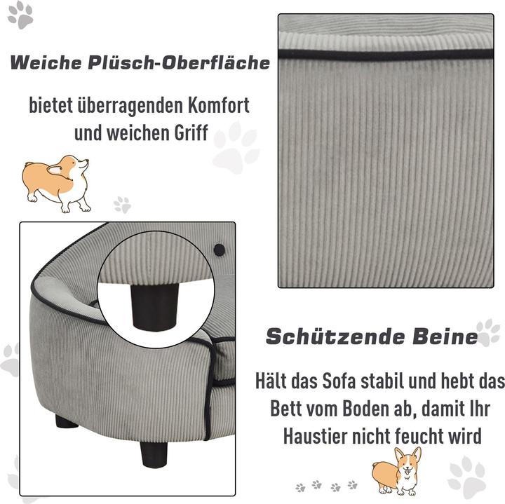 Produktbild PawHut Hundesofa (Hund, Katze)
