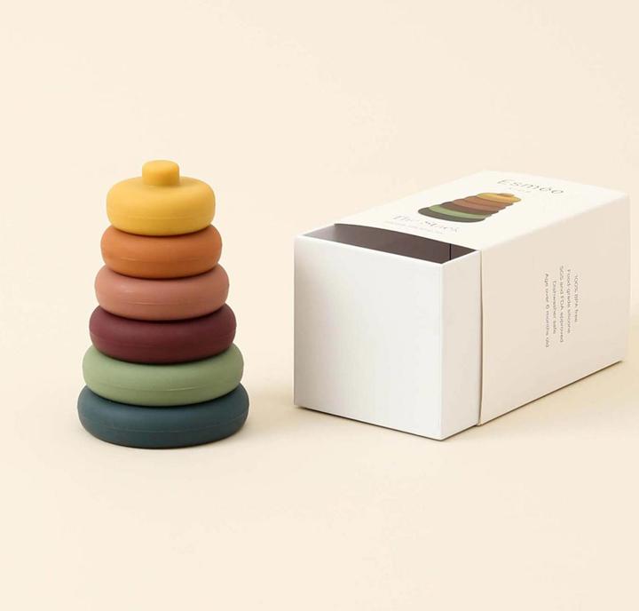Image du produit Esmée Tour d'empilage colorée en silicone
