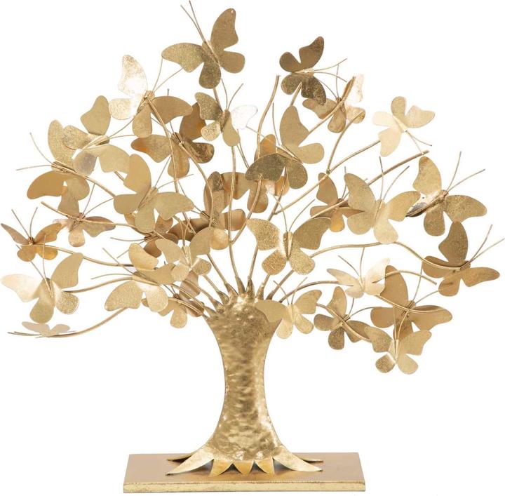 Actual product image Mauro Ferretti Decorative object tree of life with butterfly glam
