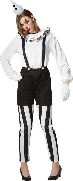 Actual product image tectake Women’s Clown Costume, black and white (XL)