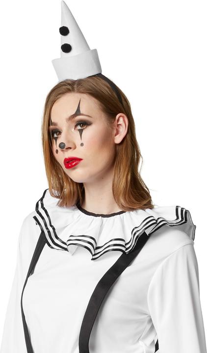 Actual product image tectake Women’s Clown Costume, black and white (XL)