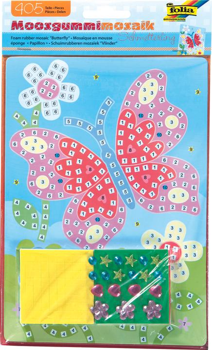 Produktbild Folia Moosgummi-Mosaik "Schmetterling", 405 Teile