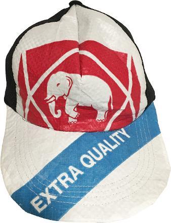 Actual product image Bekos Upcycling - Basecap from recycled cement bags Elephant (One size)