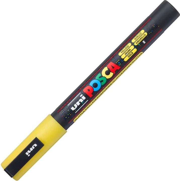Image du produit Posca Marqueur PC-3M pointe ogive (Jaune pailleté, 1.30 mm, 1 x)
