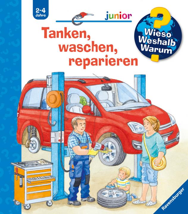 Produktbild Ravensburger Tanken, waschen, reparieren (Deutsch, Ursula Weller, Frauke Nahrgang, 2020)