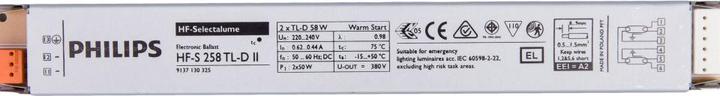 Actual product image Philips Ballast HF Selectalume II for TL-D 872790089746300