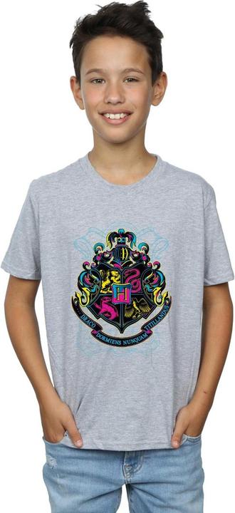 Immagine prodotto Neon Hogwarts Crest Maglietta Ragazzi (128)