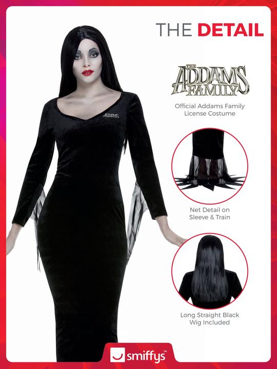 Produktbild Smiffys Addams Family: Morticia (48, 49, 50)