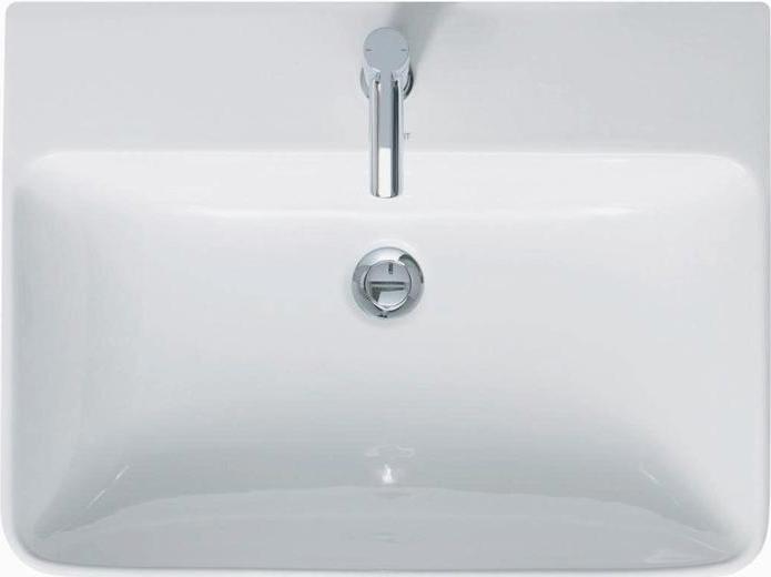 Produktbild Duravit Waschtisch ME by Starck m ÜL m HLB 550x440mm 1 Hahnloch weiss (440 mm, 550 mm)