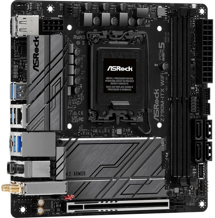 Image du produit AsRock Z790M-ITX WiFi (LGA 1700, Intel Z790, Mini-ITX)