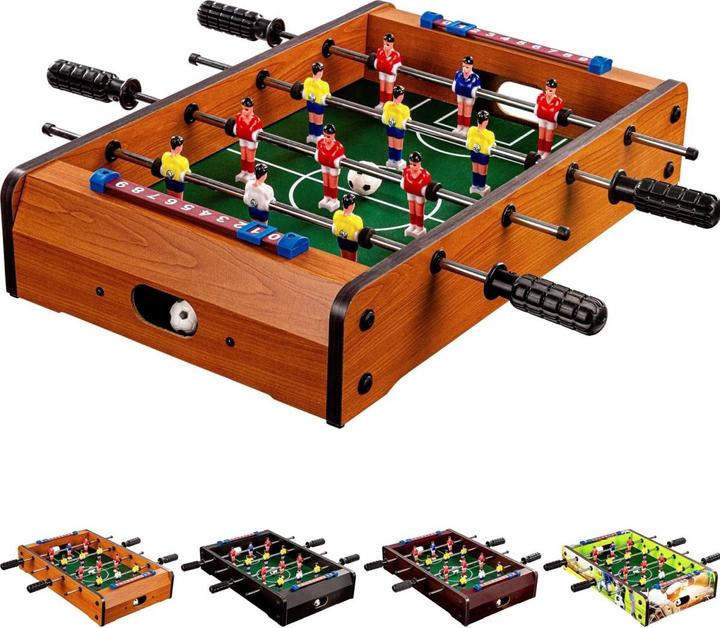 Immagine prodotto Games Planet Mini biliardino DUNDEE 51x31x8cm, arredamento in legno chiaro