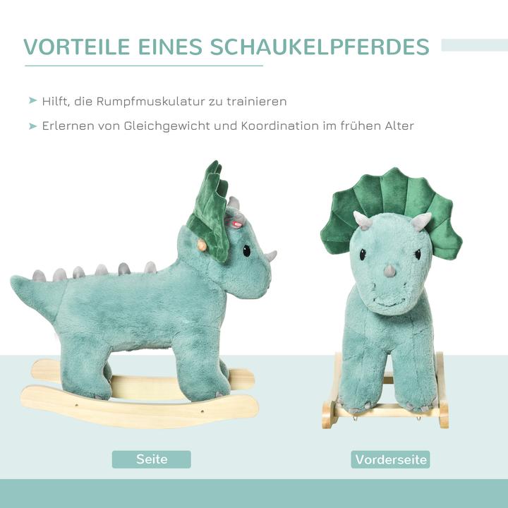 Produktbild Homcom Schaukeltier Spielzeug, Triceratops, Wal