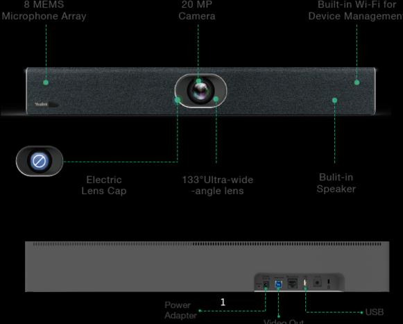 Image du produit Yealink UVC40 E2 barre vidéo USB tout-en-un