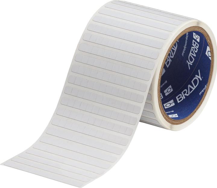 Actual product image Brady Polyimide labels for printed circuit boards, white, glossy, 2 mil, 76 mm core
