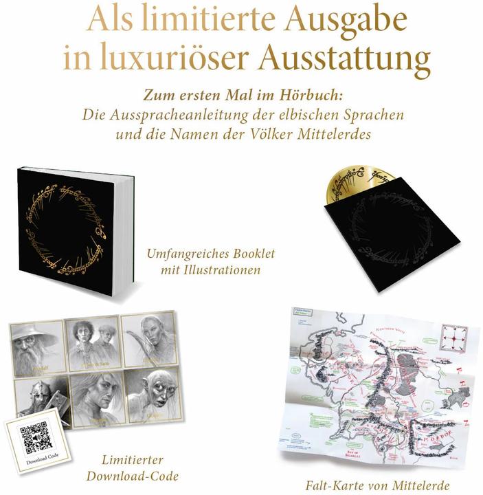 Produktbild Der Herr der Ringe (J.R.R. Tolkien, Timmo Niesner, Angela Kübrich, Wolfgang Krege, Achim Höppner, Deutsch)