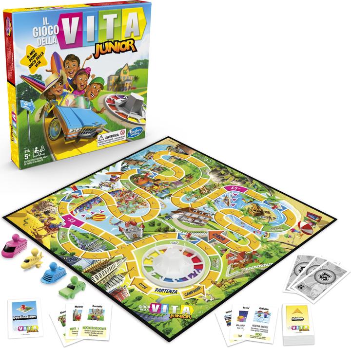 Immagine prodotto Hasbro Gaming Il Gioco della Vita Junior,i versione italiana, tedesco: 671-00-654 (Italiano)