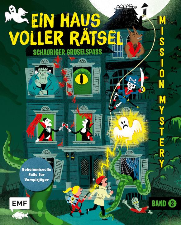 Immagine prodotto Mission Mystery – Ein Haus voller Rätsel: Schauriger Gruselspass – Band 3 (Tedesco, Paul Martin, Beate Huth, Nicholas, Camille Roy, Éric Meurice, 2020)
