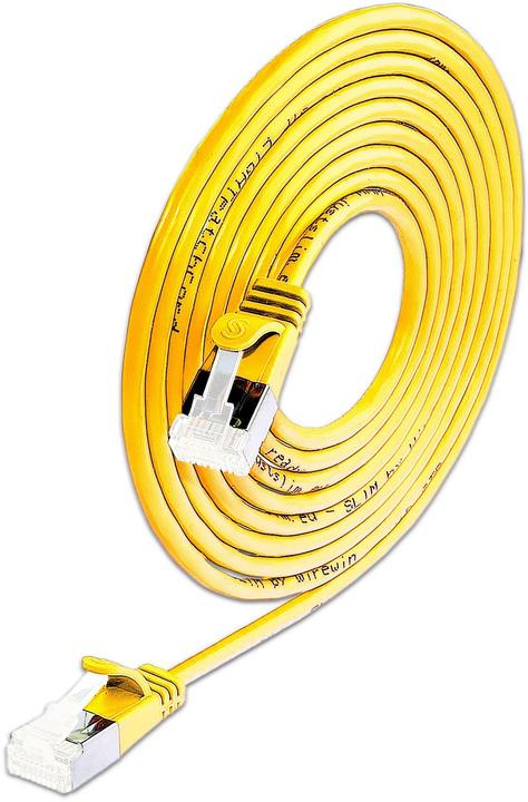 SLIM Slimpatchkabel RJ-45, Cat 6A, U/FTP, 3 m, Gelb, 36-Pack (U/FTP, CAT6a, 3 m)