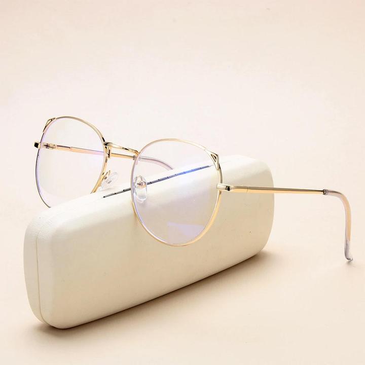 Produktbild JTI Anti-Blaulicht-Brille, Katzenohren - Gold