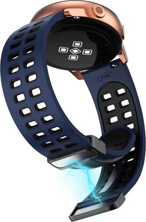 Image du produit Cbx Pure Silikon Uhrenarmband mit magnetischer Faltschliesse 22mm (22 mm, Silicone)