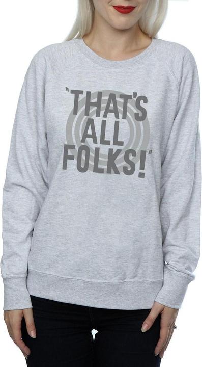 Immagine prodotto Looney Tunes That's All Folks Text Felpa Donna (L)