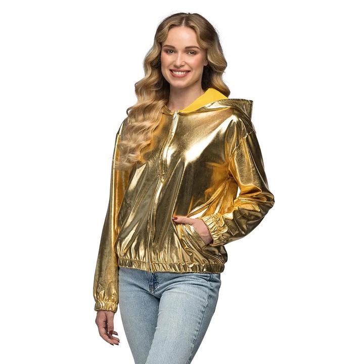 Actual product image Boland 80er Jahre Metallic Rave Jacke Gold (M)
