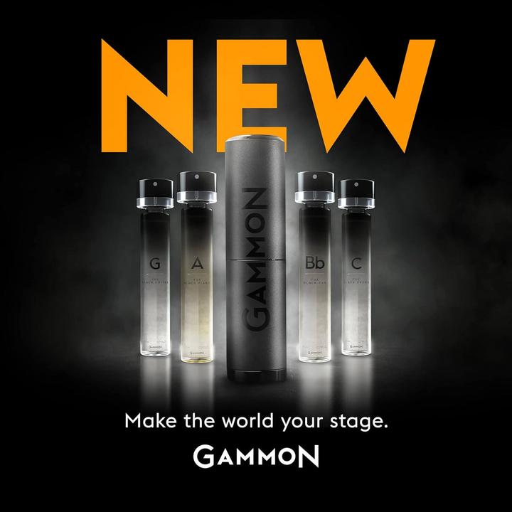 Gammon 8802 Black Notes Perfume Starter Set C (2x20 ml), the fresh, woody BLACK DRUMS men's perfume (Eau de parfum, 40 ml)