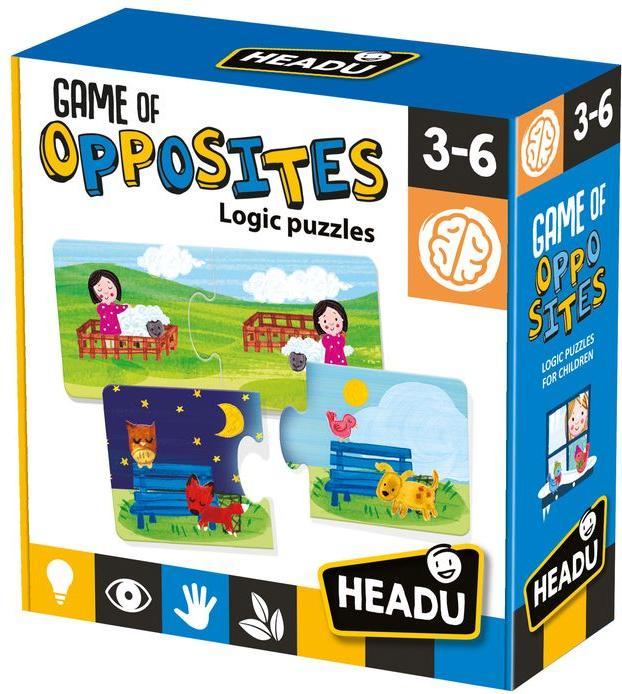 Productafbeelding Kies de puzzel tegenstellingen spel in de juiste volgorde