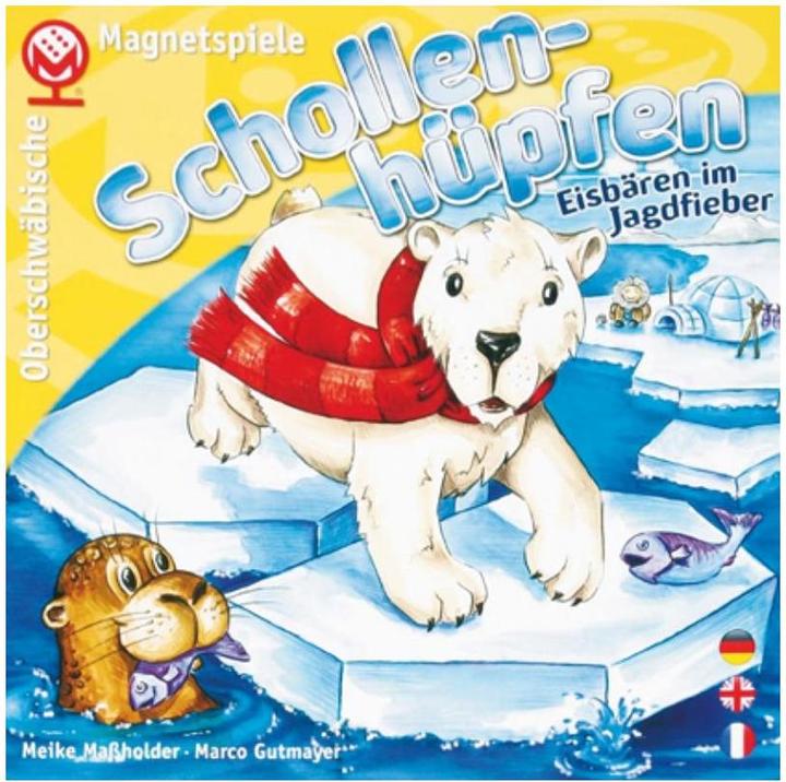 Produktbild Oberschwäbische Magnetspiele 65083 - Schollenhüpfen, Brett-Figurenspiel (DE, EN, FR), für 2-4 Spieler, ab 5 Jahren (Englisch)