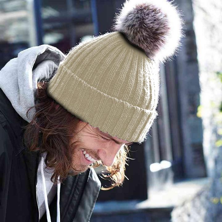 Produktbild Beechfield Strickmütze Mit Bommel (One Size)