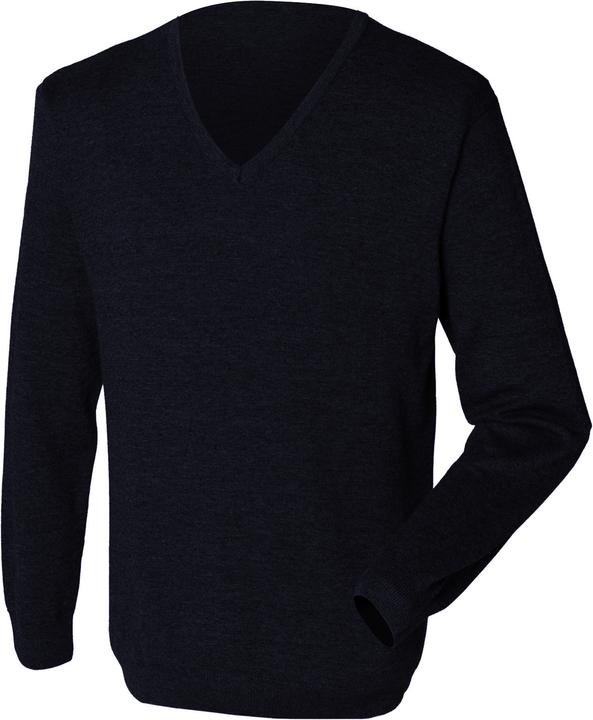 Actual product image Henbury Fine knit jumper Sweatshirt with V-neck (XL)