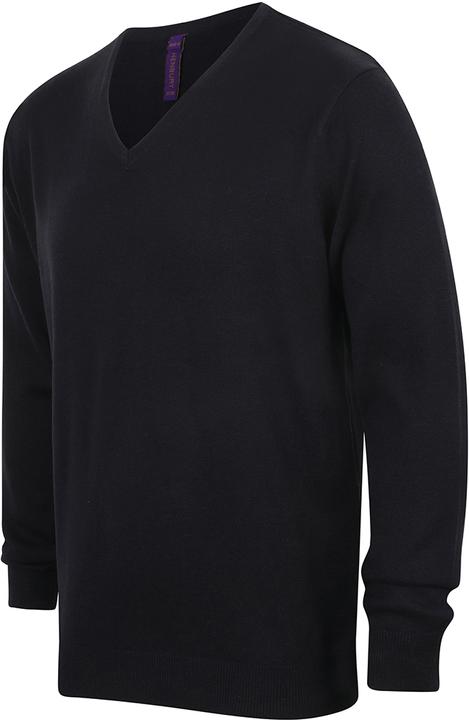 Actual product image Henbury Fine knit jumper Sweatshirt with V-neck (XL)