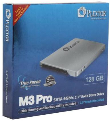 Image du produit Plextor M3 Pro SSD, MLC, 128GB, SATA-3, 2.5 pouces (128 Go, 2.5")