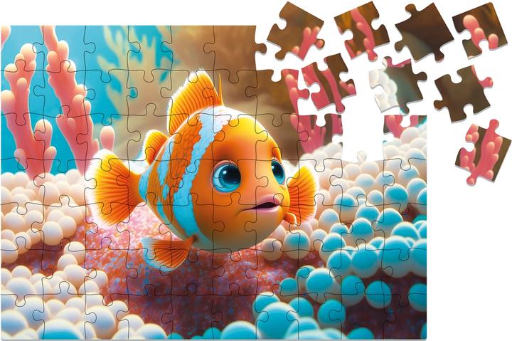Actual product image Milliwood Puzzle bois S Clownfish (70 pieces)