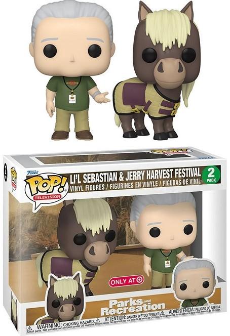 Produktbild Funko Parks & Recreation POP! TV Vinyl Figuren, Jerry & Lil Sebastian, 5 cm