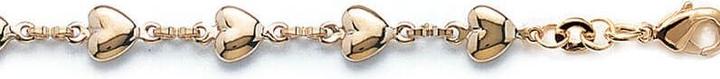 Image du produit Lara BRACELET Plaqué or - 18 - COEUR (Laiton)