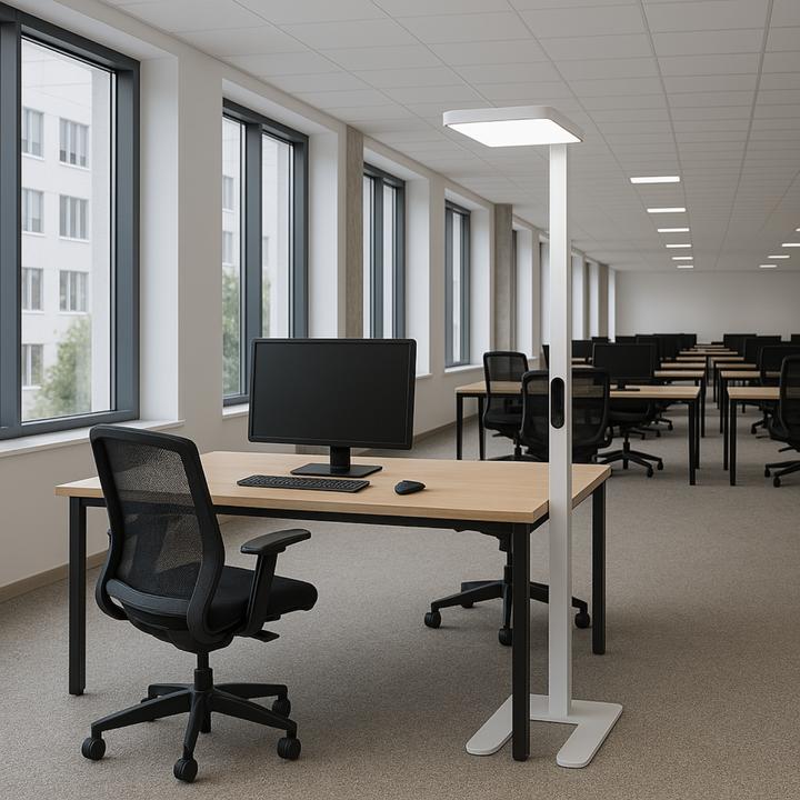 Actual product image Luxula LED office floor lamp, up/down, white (7000 lm)